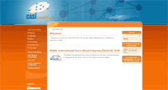 Desktop Screenshot of casi-institute.com